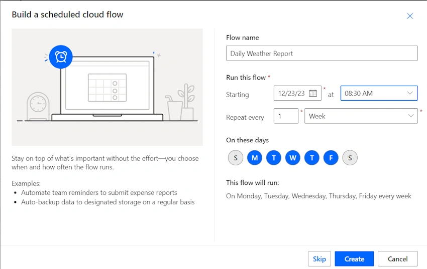 Cloud flow