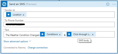 SMS format text