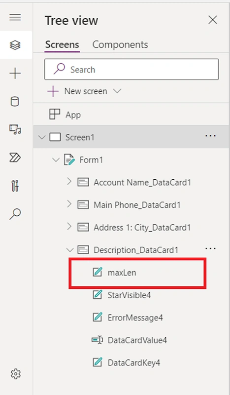 Get Dynamic 365 field metadata in a canvas app using DataSourceinfo function