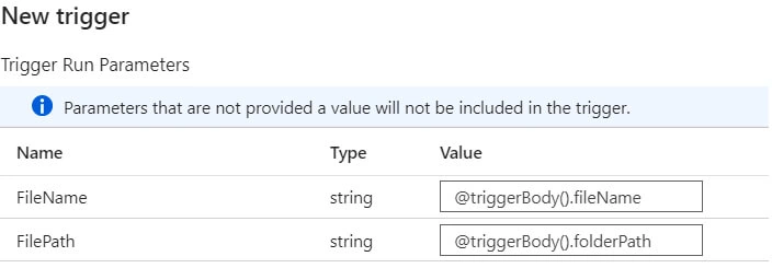 Get File details triggering the Azure Data Factory Pipeline / Synapse
