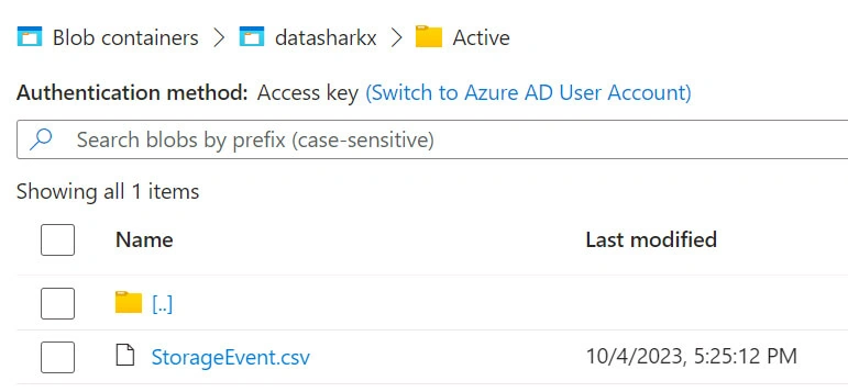 Get File details triggering the Azure Data Factory Pipeline / Synapse