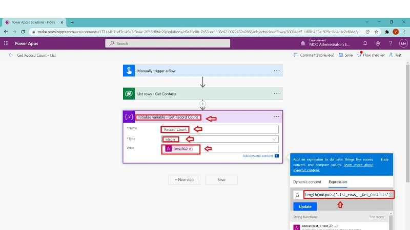 Get Record Count for a List in Power Automate Figure 4