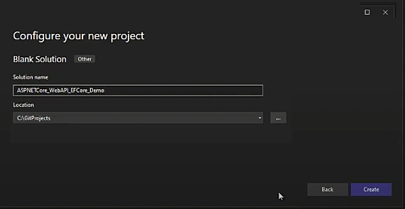 ASP.NET Core web API with Entity Framework core