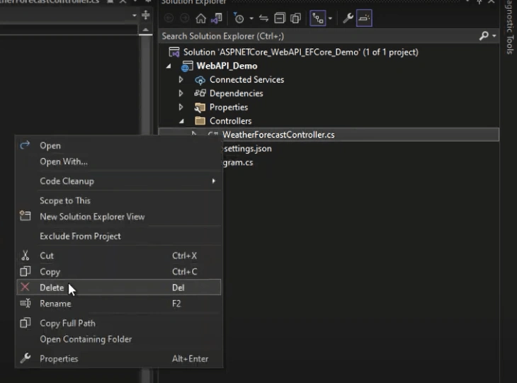 ASP.NET Core web API with Entity Framework core