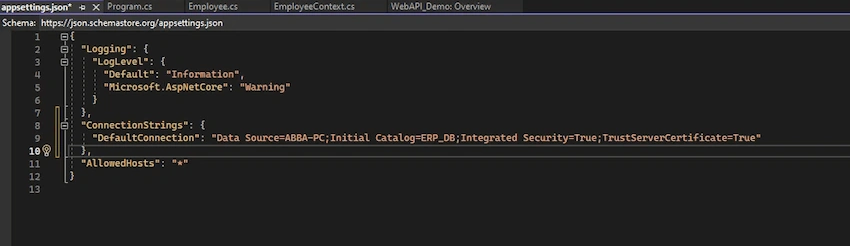 ASP.NET Core web API with Entity Framework core