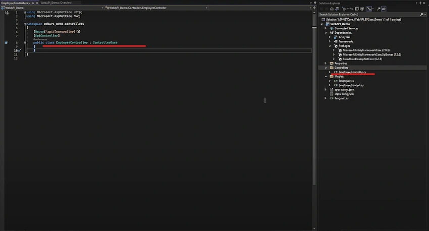 ASP.NET Core web API with Entity Framework core