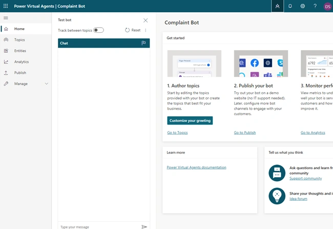 Get Started With Bot Development With Microsoft Power Virtual Agents