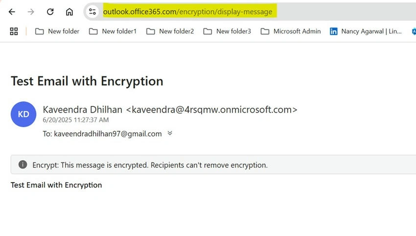 Encrypted messages