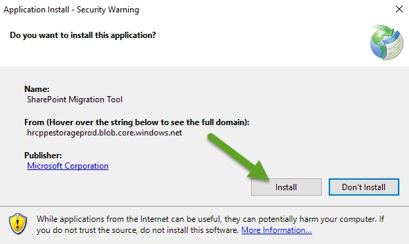 Microsoft SharePoint Migration Tool