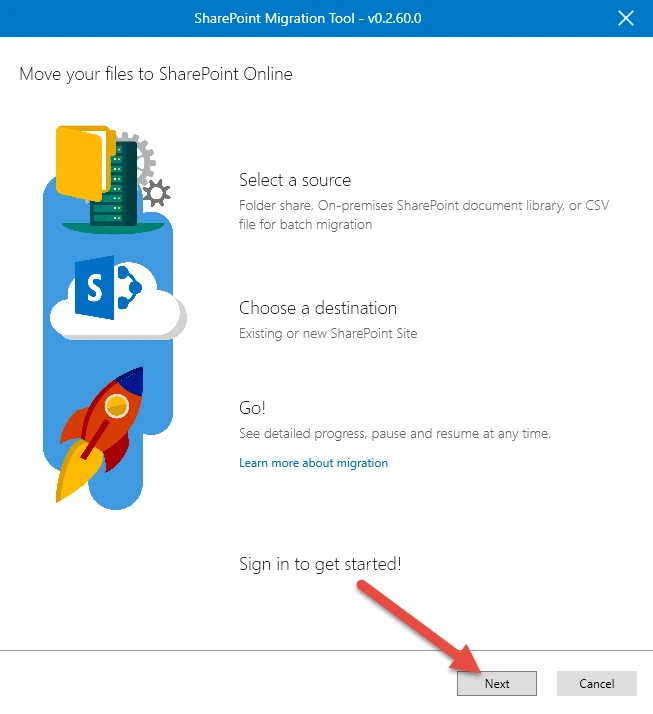 Microsoft SharePoint Migration Tool