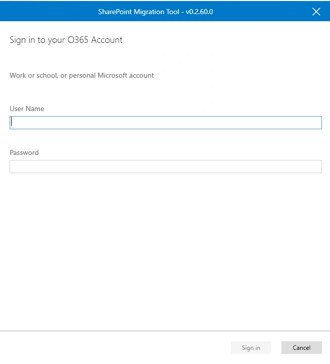 Microsoft SharePoint Migration Tool