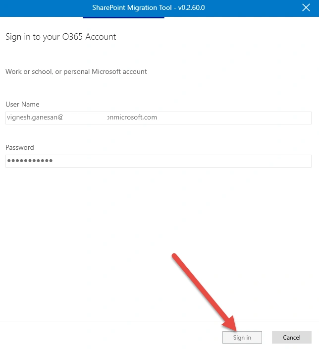 Microsoft SharePoint Migration Tool