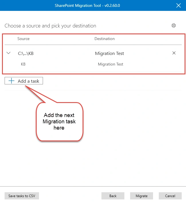 Microsoft SharePoint Migration Tool