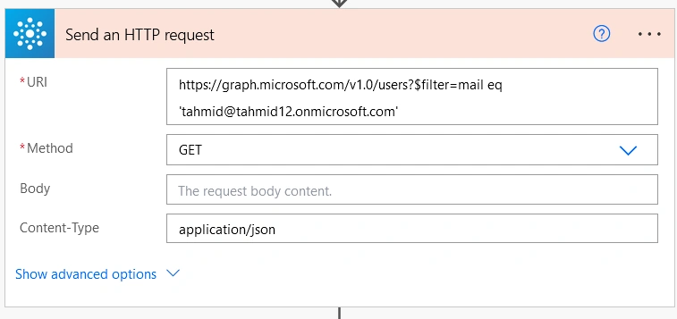 Get User Properties with Graph API in Power Automate