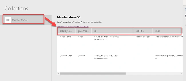 Get Users Or Members From The AD Security Group In PowerApps