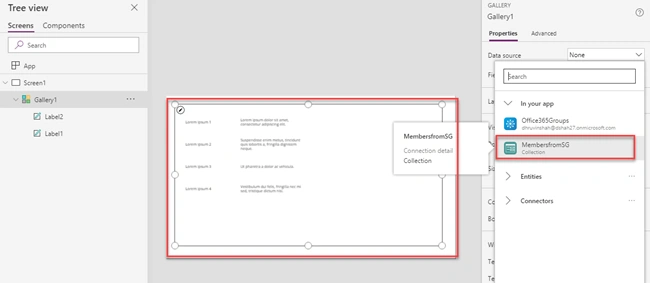 Get Users Or Members From The AD Security Group In PowerApps