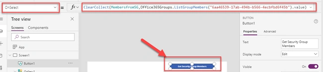 Get Users Or Members From The AD Security Group In PowerApps