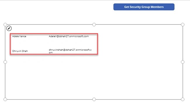 Get Users Or Members From The AD Security Group In PowerApps