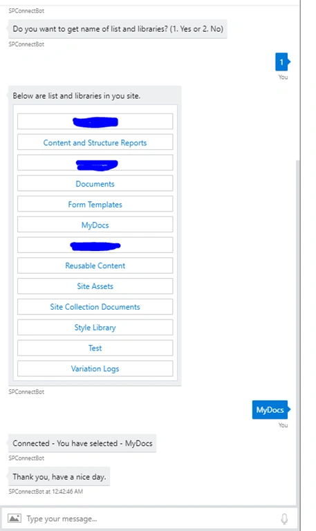 Accessing/Updating SharePoint Online Data in Azure Chat Bot Framewok with Node JS