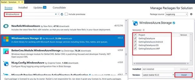 Getting Data From Azure In Android And Windows Using Xamarin.Forms