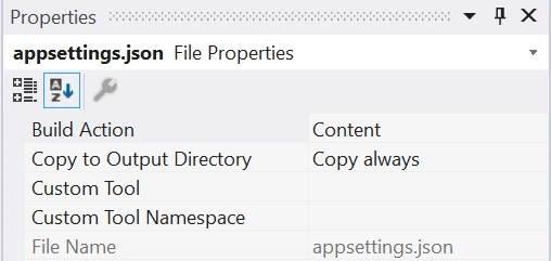 Getting file path from appsettings.json in Worker Service