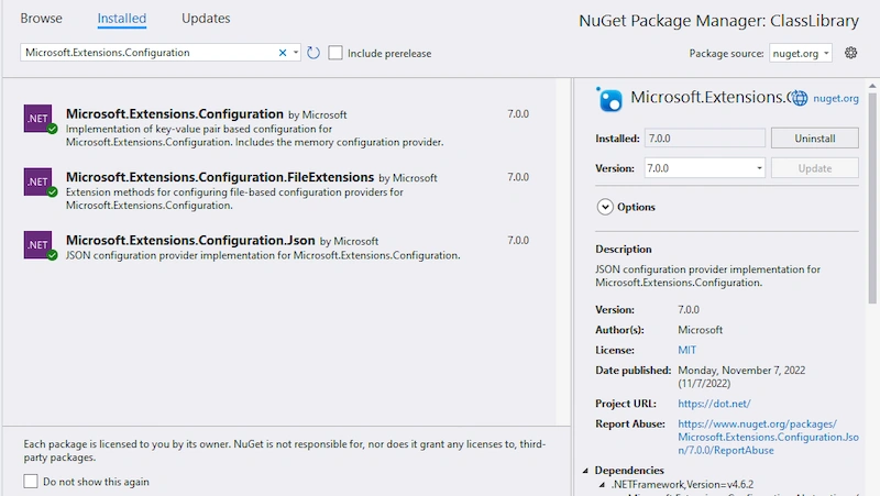 Getting file path from appsettings.json in Worker Service