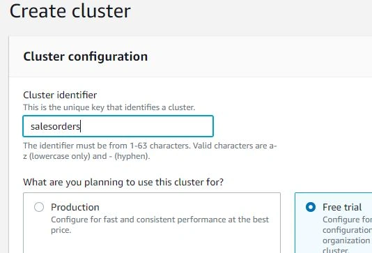 Cluster button