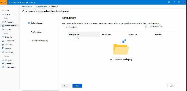 Azure Automated Machine Learning