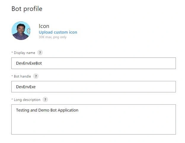 Register Bot Application