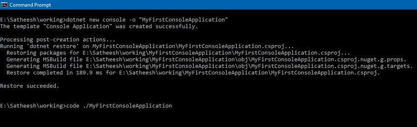 MyFirstConsoleApplication