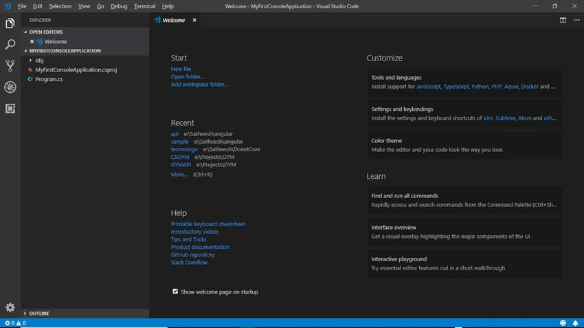 Output Screen