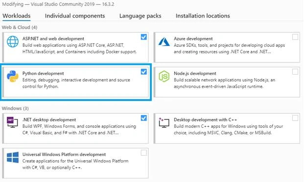 Getting Started Python Development In Visual Studio 2019