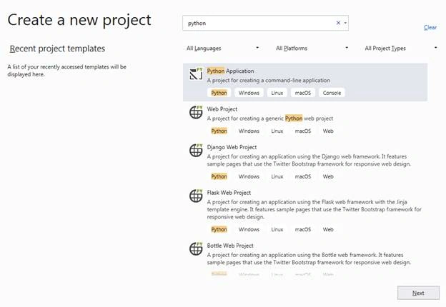 Getting Started Python Development In Visual Studio 2019