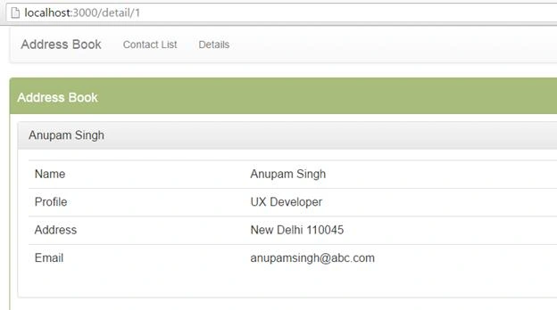 address book in angular