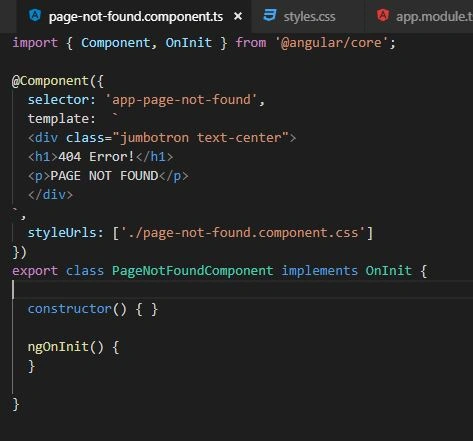 Angular Routing Using Angular CLI