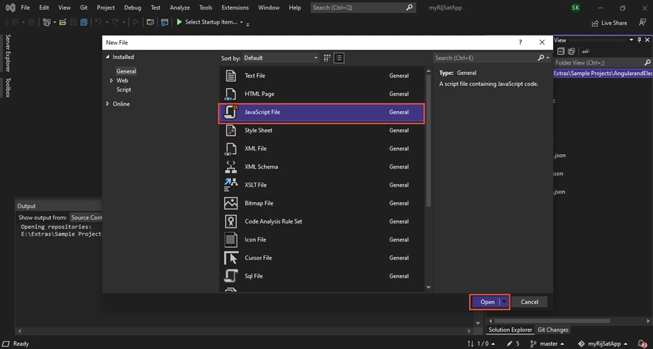 create angular electron application