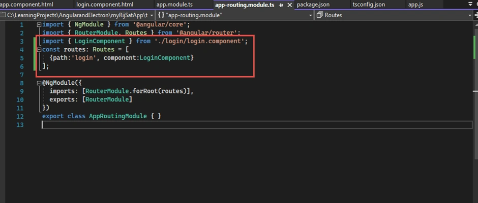 create angular electron application