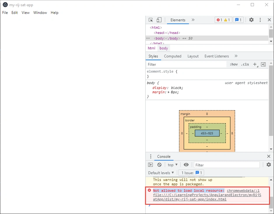 create angular electron application