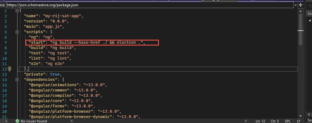 create angular electron application