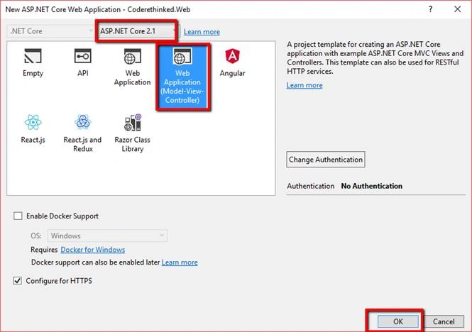 Getting started with ASP.NET Core 2.1
