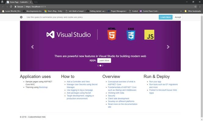 Getting started with ASP.NET Core 2.1
