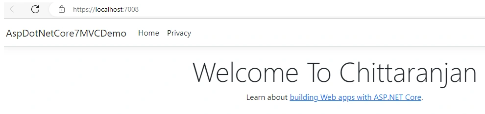 Getting Started With ASP.NET Core 7.0 MVC