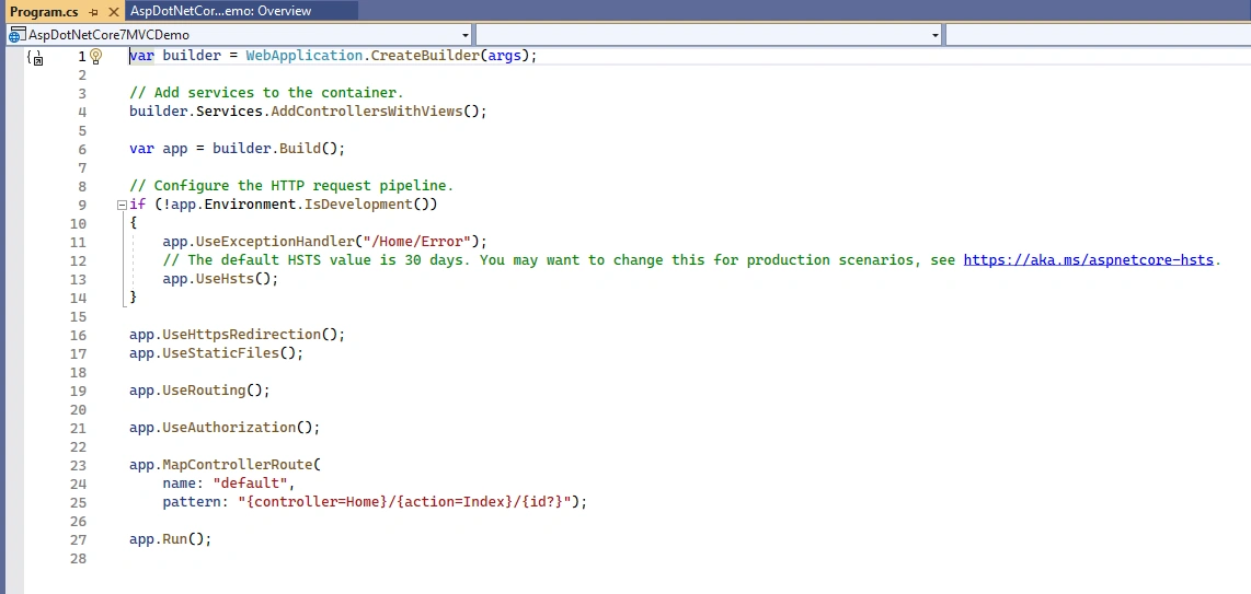 Getting Started With ASP.NET Core 7.0 MVC