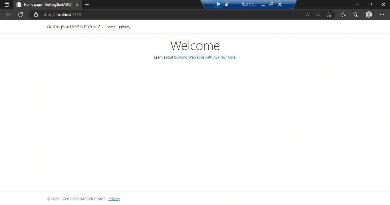 Getting Started With ASP.NET Core 7