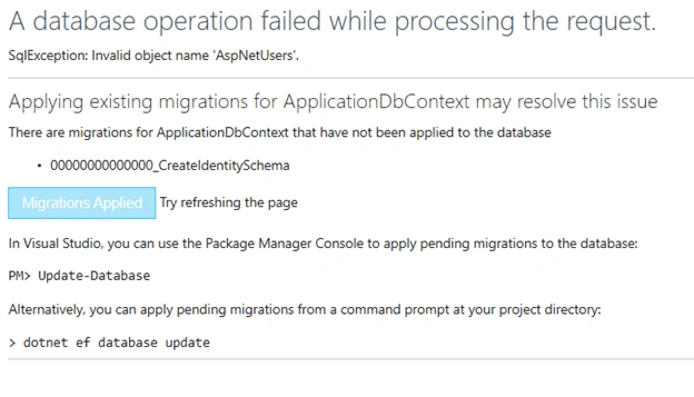 Migration Applied