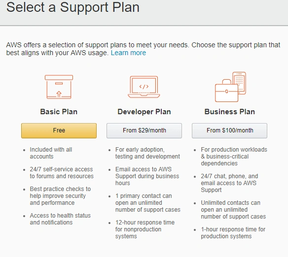 Create a Free AWS account for one year