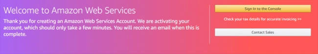 Create a Free AWS account for one year