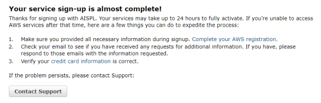 Create a Free AWS account for one year