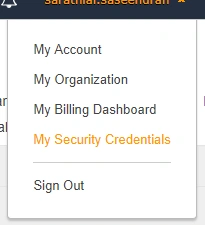 create Access Keys