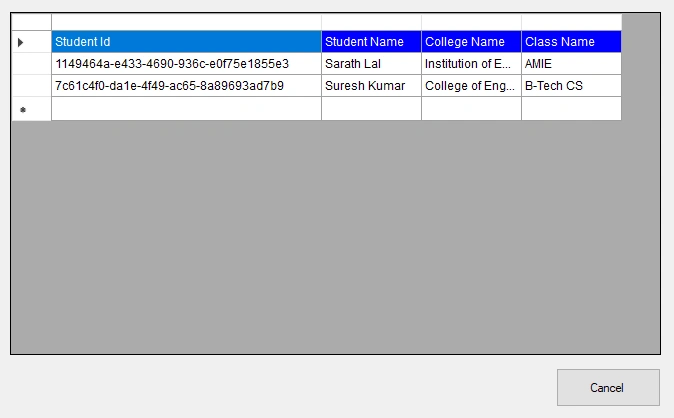 Create a .NET WinForms application to create DynamoDB